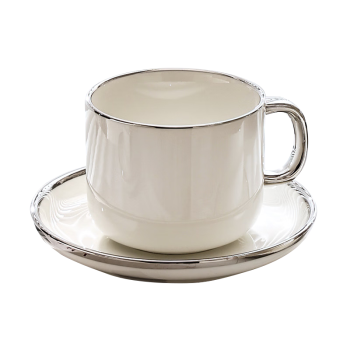 逸居客（YIJUKE）高颜值咖啡杯子轻奢高档精致欧式下午茶杯子陶瓷女高级感杯碟套装