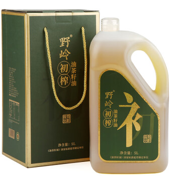野岭有机初榨山茶油5L  低温物理压榨油茶籽油 一级食用油 福利礼盒