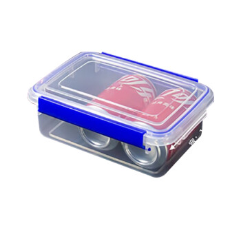 茶花收纳盒(16L）保鲜盒透明塑料大号长方形食品级商用带盖双扣保鲜