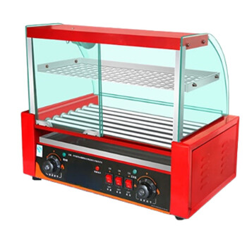 NGNLW烤香肠热狗机烤肠机商用小型烤火腿肠机全自动   红色*7管