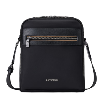 Samsonite/新秀丽男士单肩包商务休闲斜挎包时尚手提邮差包 QU5*09002 黑色