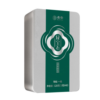 绿宝石高原贵州绿茶独立小包120g铁盒装 一级120g