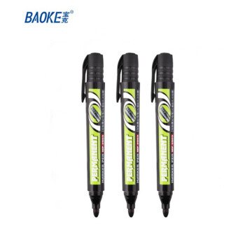 宝克（BAOKE) 油性记号笔 可加墨记号笔 速干 物流标记大头笔 2.5mm 黑 MP2903A 12支/盒