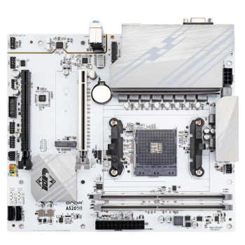 昂达（ONDA）A520PLUS-2.5G-W（AMD A520/Socket AM4）支持5700X/5600/5500 游戏电竞优选 主板