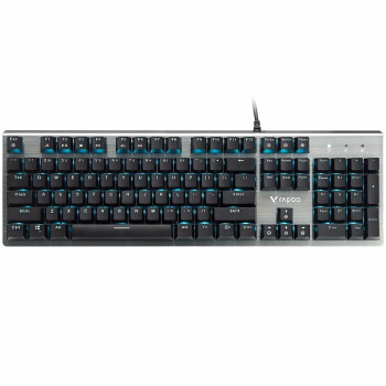 雷柏（Rapoo）V530机械键盘 有线 游戏键盘 104键 RGB背光 防水 电脑 电竞吃鸡键盘