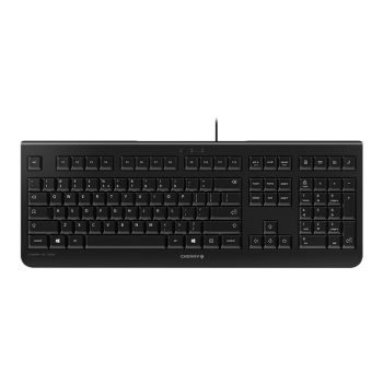 CHERRY樱桃 KC1000薄膜键盘 电脑有线键盘 办公商务家用键盘 纤薄轻音耐用 黑色