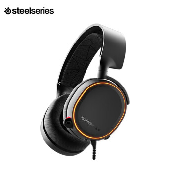 赛睿 (SteelSeries) Arctis 寒冰5有线耳机 头戴式电竞耳机 游戏耳机 RGB灯光  黑色