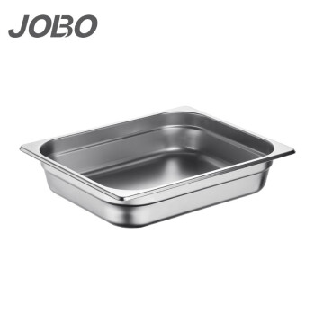 巨博(JOBO) 美式防挤份数盆1/2不锈钢盆份数盒打菜盆65mm自助餐盆不含盖子FSP265G