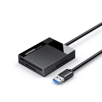 绿联USB3.0高速读卡器 多功能四合一读卡器 支持SD/TF/CF/MS型相机记录仪监控手机平板储存卡 线长1m