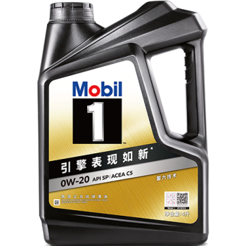 美孚（Mobil）金美孚全合成汽机油经典表现 黑金系列 0W-20SP级4L50周年纪念版
