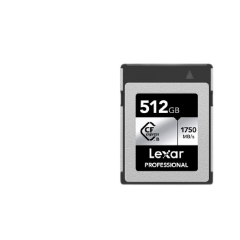 雷克沙（Lexar）cfb卡CFexpress Type B存储卡 读1750MB/s 兼容部分XQD微单相机 512G 8K性能 SILVER系列