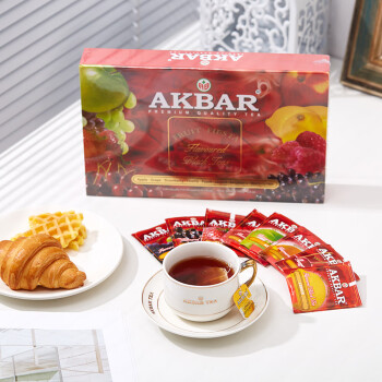 AKBAR阿卡巴 八种水果 独立茶包办公室袋泡冷泡茶礼盒装2g*10包/口味*8