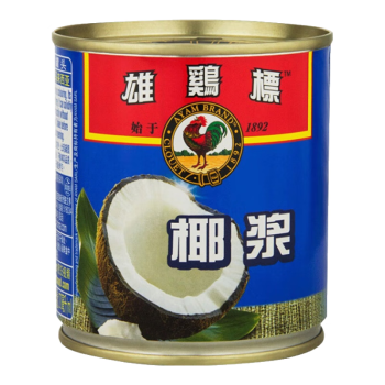 雄鸡标（AYAM BRAND）马来西亚进口  椰浆 270ml经典铁罐装  西米露甜品烘焙咖喱伴侣