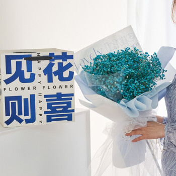 指爱满天星花束情人节礼物生日礼物送女友送老婆表白干花礼品