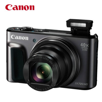 佳能（Canon） PowerShot SX720 HS 黑色 长焦数码相机 家用高清卡片机 2030万像素 40倍光学变焦
