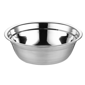胜佳 304不锈钢圆形汤碗汤盆食堂装菜碗打饭碗打蛋盆 22cm