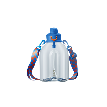 苏泊尔SUPOR运动大容量水壶Tritan大肚吸管杯子男女学生夏季健身户外水杯随行塑料壶1.5L克莱因蓝KC15JM20
