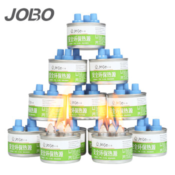 巨博（JOBO）保温餐炉酒精炉燃料罐环保矿物油12罐装替代酒精塑盖三头120分钟