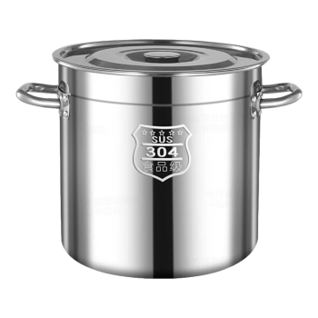 今万福304不锈钢桶汤锅圆桶带盖大容量汤桶 特厚304不锈钢汤桶30cm