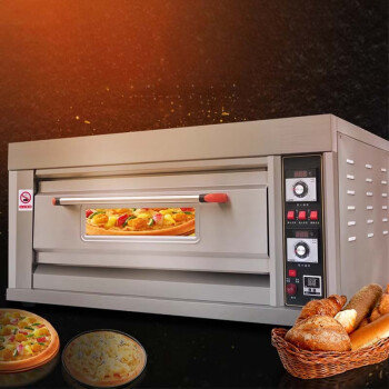 闪盾石板烤箱商用一层两盘面包蛋糕烧饼烘烤烤炉子电热私房烤箱   商用电烤箱  1盘