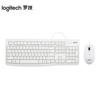 罗技（Logitech）MK120 键鼠套装 有线键鼠套装 办公键鼠套装 电脑键盘 笔记本键盘  白色