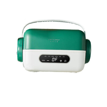 生活元素 野餐盒手提式1.2L双层饭盒上班族便当盒可加热密封保温野餐盒耳机 F77-H01 绿色 支持一件代发
