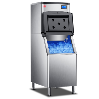 德玛仕（DEMASHI）制冰机 制冰机商用 奶茶店 制冰机商用大型水冷制冰机 大型分体式 ZBF300D-1A丨储冰295KG