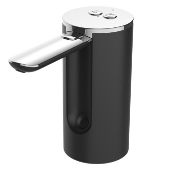 吾须里（WUXULI）桶装水抽水器 折叠式自动抽水机智能定量电动上水器USB充电饮水机 黑色