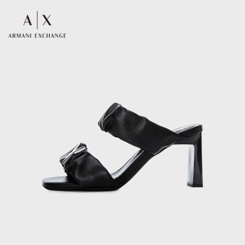 阿玛尼ARMANI EXCHANGE【礼物】AX女士高跟露趾一字带凉鞋