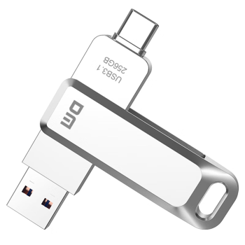 DM大迈 256GB Type-C USB3.1 手机U盘 金属PD168 双接口手机电脑两用优盘