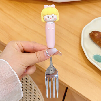 京濮飞少女心勺子304不锈钢创意可爱儿童吃饭汤匙喝汤汤勺一人一勺