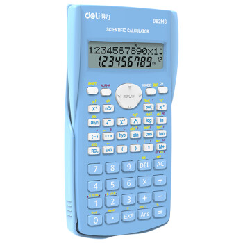 得力浅蓝色240种功能函数科学考试计算机/计算器D82MS（适用于初高中生）