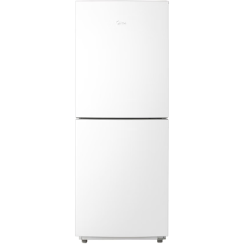 美的（Midea）189白色双开门两门小户型家用小型客厅租房宿舍冰箱节能低噪可冷藏冷冻速冻小巧不占地MR-189E