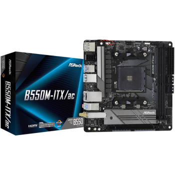 华擎（ASRock）B550M-ITX/ac主板 支持 CPU5600G/5700G/5500 （AMD B550/Socket AM4）