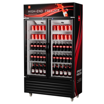 喜莱盛展示柜冷藏大容量商用陈列柜冷柜保鲜柜玻璃门超市便利店饮料啤酒柜风冷XLS-R680F 