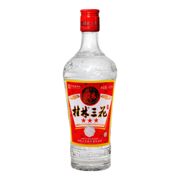 桂林三花酒 三星 白酒 米香型白酒 52度 480ml 单瓶装 广西送礼白酒