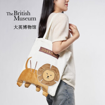 宫礼大英博物馆狮子创意帆布袋单肩包国潮商务文创会议礼品送女友