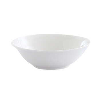 吉美吉多 纯白色陶瓷斗碗米饭碗盛菜碗汤可微波餐具  4.5英寸 20个起订