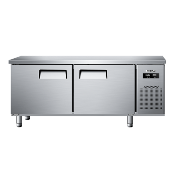 澳柯玛（AUCMA）2.0*0.6米冷冻工作台操作台 商用厨房冰箱 不锈钢冰柜 奶茶店后厨全冷冻平头柜 HF-20H6T
