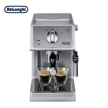 德龙（Delonghi）咖啡机 半自动咖啡机 意式浓缩 家用  泵压式 不锈钢 ECP36.31（渠道专享）