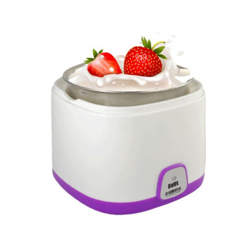 EDEI宜阁 酸奶机家用全自动发酵S-001不锈钢内胆1L智能微电脑酸奶杯 紫色 支持一件代发