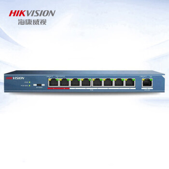 海康威视（HIKVISION）POE交换机9口百兆非网管交换机延长网线传输 DS-3E0109P-E