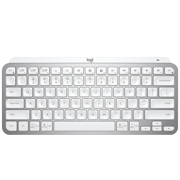 罗技（Logitech）大师系列 MX Keys Mini 简约无线蓝牙 高端办公键盘 智能键盘 背光时尚 超薄便携 浅灰色