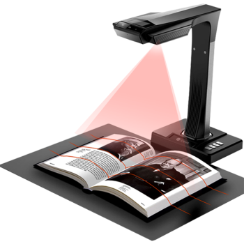 成者（CZUR）高拍仪扫描仪1600万像素A3办公文件合同票据免拆成册书籍自动检测扫描ET16
