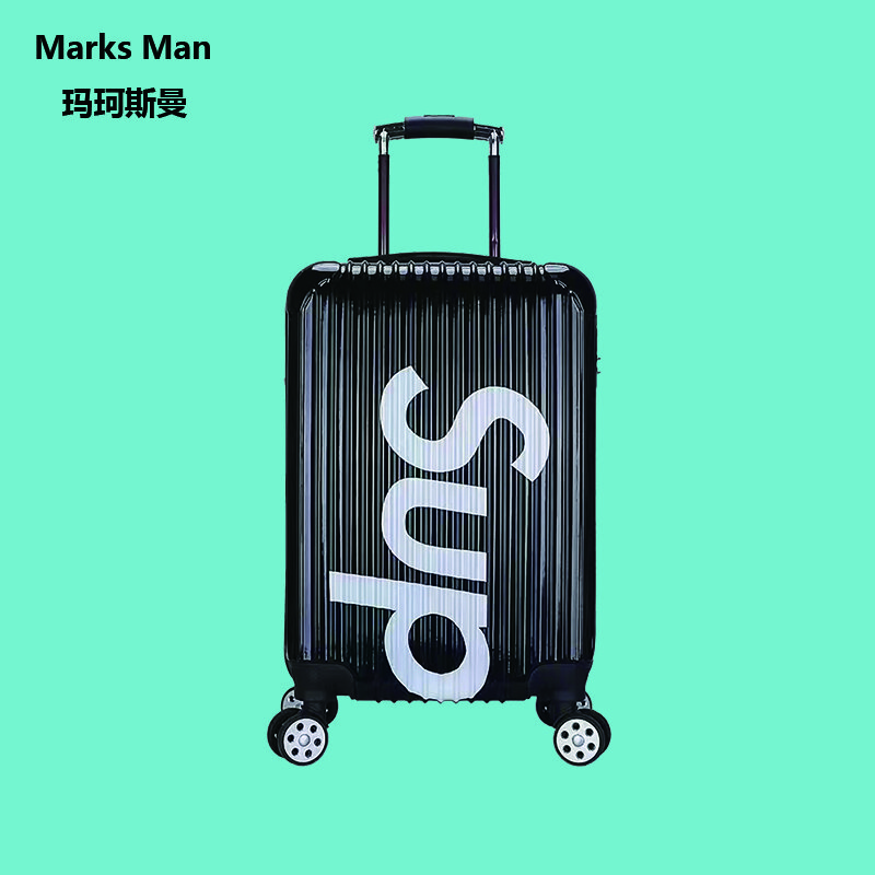 玛柯斯曼（Marksman）印花系列拉杆箱 行李箱 PC+ABS材质 黒色 M6611#