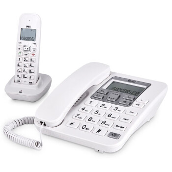 得力（deli）791 来电显示办公家用电话机/固定电话/座机 白色