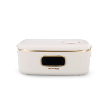 大宇（DAEWOO） 电热饭盒大容量多孔散热方便携带上班族办公室 米白色 DYFH-15D
