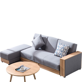 小户型客厅带储物贵妃沙发 沙发小户型省空间可折叠多功能沙发床两用