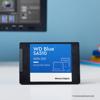 西部数据（WD）4TB 笔记本台式机电脑 SSD固态硬盘 SA510 SATA Blue系列 3D技术 高速读写