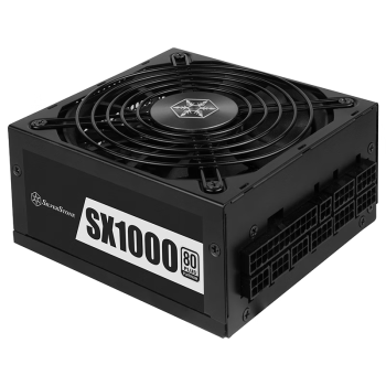 银昕（SilverStone）额定1000W SX1000 SFX-L白金全模电源（智能停转/全日系电容/双CPU双显卡）